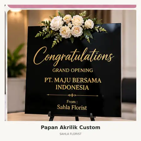Papan Bunga Akrilik Pamekasan